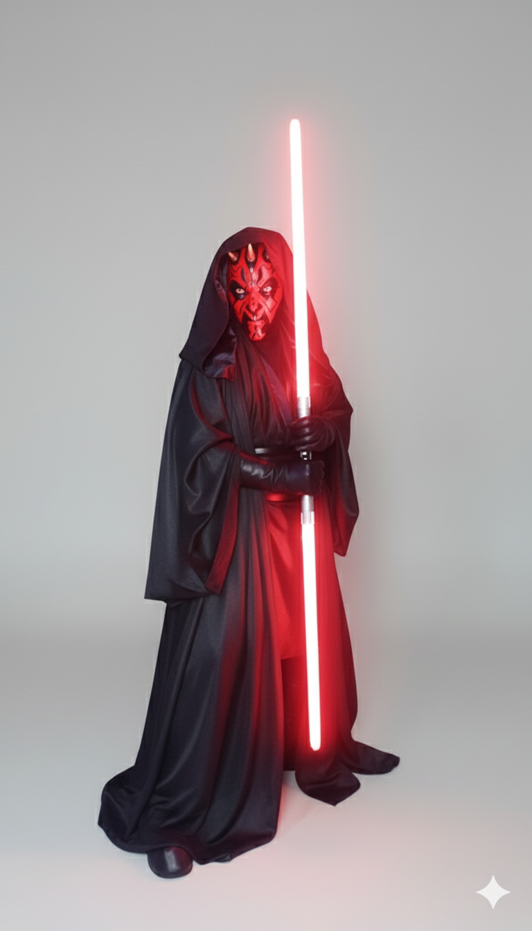 Disfraz de Darth Maul de Star Wars - Túnica con Capucha y Máscara - TuDisfraz